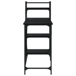 Berkfield Computer Desk With Shelves Black 120X47X109 Cm - thumbnail 5