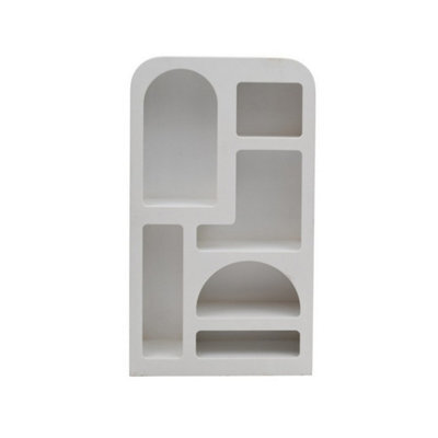 Buttercup Farm Geo Geo Tall Geometric Bookcase - L35 X W100 X H180 Cm - Brown - image 1