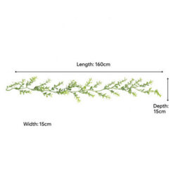 Melody Maison Green Frosted Foliage Christmas Garland - 160Cm (1.6M / 62.9') - thumbnail 7