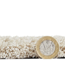 Cream Shaggy Washable Plain Modern Rug For Living Room Bedroom & Dining Room-60Cm X 115Cm - thumbnail 9