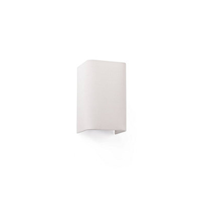 Luminosa Lighting Luminosa Cotton Beige Square Wall Light 200X 125X 105 1X E27 - image 1