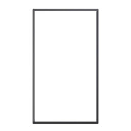 Premium Kitchens Ethos Matt Indigo Modern Tall Glazed Cabinet Door (W)500mm (H)895mm (T)18mm - thumbnail 1