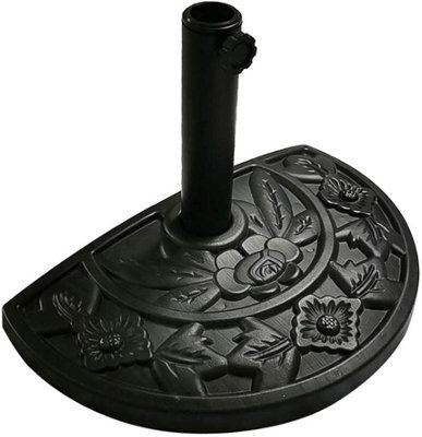 Ram Online Ram 10Kg Resin Half Round Parasol Base Umbrella Stand Garden Outdoor Adjustable Parasol Base - image 1