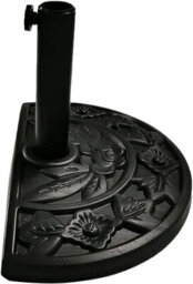 Ram Online Ram 10Kg Resin Half Round Parasol Base Umbrella Stand Garden Outdoor Adjustable Parasol Base - thumbnail 2