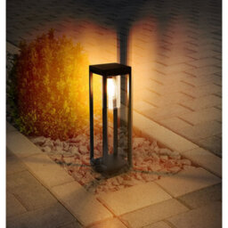 Luminosa Lighting Luminosa Candela Outdoor Bollard Matt Black Ip44 1X E27 - thumbnail 8