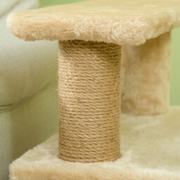 Pawhut Dog Steps For Bed 4 Step Pet Stairs Cat House With Detachable Cover - thumbnail 8