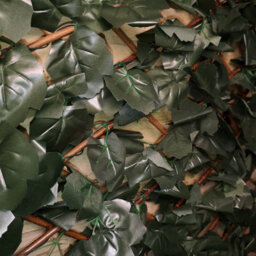 Samuel Alexander 180Cm X 60Cm Artificial Fence Garden Trellis Privacy Screening Indoor Outdoor Wall Panel - Ivy Leaf - thumbnail 2