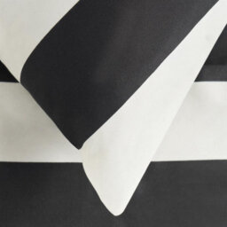 OHS Monochrome Stripe Duvet Cover With Pillowcase Bedding Set - thumbnail 3