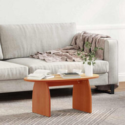 Berkfield Coffee Table Wax Brown 80 X 40 X 35 Cm Solid Pine Wood - thumbnail 4