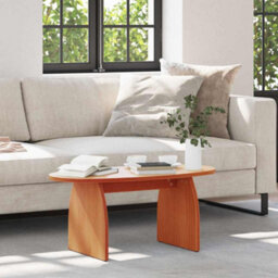Berkfield Coffee Table Wax Brown 80 X 40 X 35 Cm Solid Pine Wood - thumbnail 5