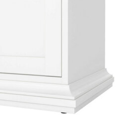 Wyld Haus Osaka Farmhouse White Wooden Tv Unit 2 Doors - thumbnail 9