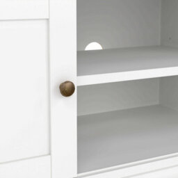 Wyld Haus Osaka Farmhouse White Wooden Tv Unit 2 Doors - thumbnail 8