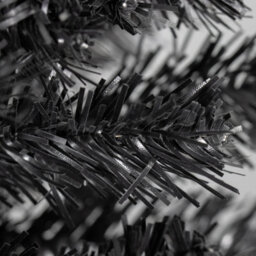 The Christmas Workshop 6Ft Slim Black Artificial Christmas Tree - Includes Stand - 560 Tips - thumbnail 5