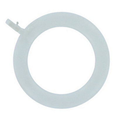 Securpak Pvc Curtain Rings (Pack Of 4) White (37mm)