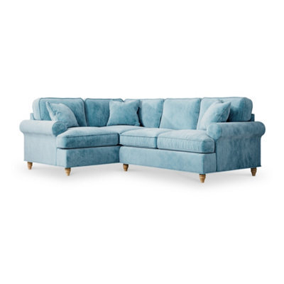 Alfie Lagoon Right Hand Corner Sofa For Living Room - Fully Assembled By Roseland Furniture - image 1