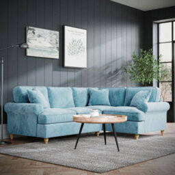 Alfie Lagoon Right Hand Corner Sofa For Living Room - Fully Assembled By Roseland Furniture - thumbnail 2