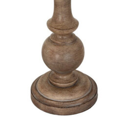 Hill Interiors Seraphia Table Lamp With Edged Linen Shade - Resin - L35 X W35 X H70 Cm - Brown - thumbnail 3