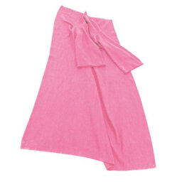 Loops Cozy Pink Polyester Fleece Blanket With Sleeves - Ideal For Comfort And Warmth - thumbnail 3