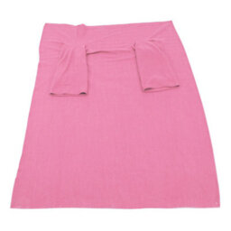 Loops Cozy Pink Polyester Fleece Blanket With Sleeves - Ideal For Comfort And Warmth - thumbnail 2