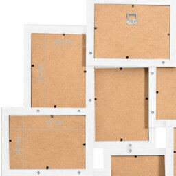 Berkfield Modern Collage Photo Frame For 10X(10X15 Cm) Picture White Mdf - thumbnail 7
