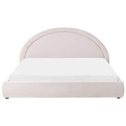 Beliani Ottoman Bed Fabric Mouzon 180 X 200 Cm (Eu Super King) Light Beige - thumbnail 6