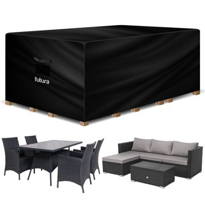 Futura 420D Rectangular 200X160X70Cm Waterproof Garden Furniture Cover, Outdoor Patio Weatherproof Rattan Sofa Shield - image 1