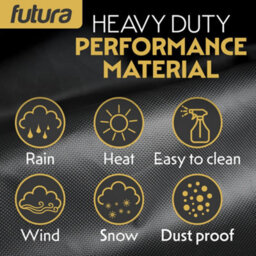 Futura 420D Rectangular 200X160X70Cm Waterproof Garden Furniture Cover, Outdoor Patio Weatherproof Rattan Sofa Shield - thumbnail 8