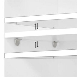 White Bathroom Wall Medicine Cabinet - thumbnail 3