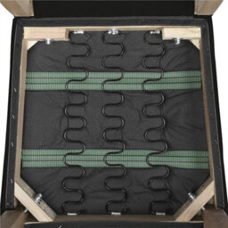 Yaheetech Set Of 2 Black Fabric Upholstered Dining Chairs With High Back - thumbnail 8