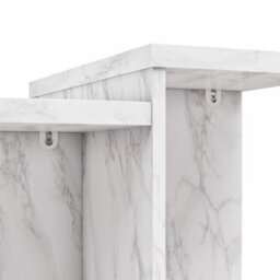 Dorel Home Brielle Accent Table White Faux Marble - thumbnail 8