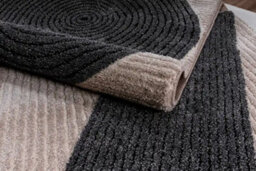 Stratus Interiors Nirvana Large Living Room Rug - Cream / Beige / Dark Grey / Brown - Large - thumbnail 5