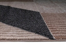 Stratus Interiors Nirvana Large Living Room Rug - Cream / Beige / Dark Grey / Brown - Large - thumbnail 4