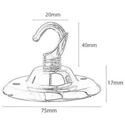 Vintage Ceiling Rose With Hook Round Metal Light Fitting 75mm Canopy Plate For Pendant Lights Chandeliers And Hanging Lamps - thumbnail 2