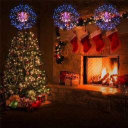 Taylor & Brown 2 Pack 240 Led Fire-Work String Lights, Battery Operated Starburst Lights W/ Remote For Indoor/outdoor Decor - thumbnail 5