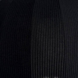 CGC Lighting Cgc Lila Black Rounded Ribbed Stretch Cotton Fabric Lampshade - thumbnail 7