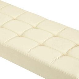 Furniture in Fashion Austin Small Faux Leather Dining Bench In Cream - thumbnail 6