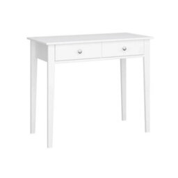 Valenca Satin White Painted 2 Drawer Dressing Table (H)765mm (W)1000mm (D)450mm - thumbnail 3