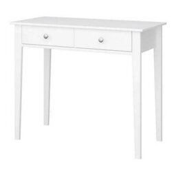 Valenca Satin White Painted 2 Drawer Dressing Table (H)765mm (W)1000mm (D)450mm - thumbnail 2