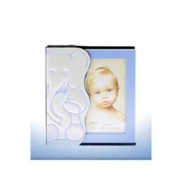 "Baby Photo Album Holds 48  4X6"" Prints - Blue Elephant Design"
