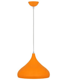 Long Life Lamps Company Modern Ceiling Pendant Light Orange Metal Dome Lamp Shade M0078 - thumbnail 4