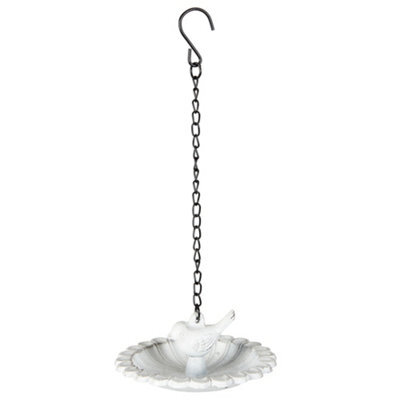 Dibor Vintage Style Cast Iron Hanging Flower Garden Bird Feeder - image 1