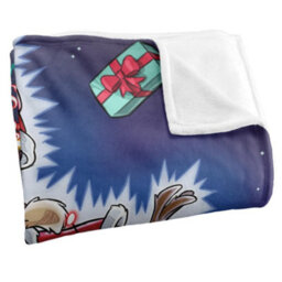 Warner Bros Christmas Vacation Silky Wile E Coyote Supersoft Blanket Multicoloured (152Cm X 127Cm) - thumbnail 3