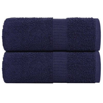 Berkfield Wash Towels 2 Pcs Frogn Navy Blue 30X30 Cm 100% Cotton - image 1