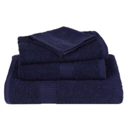 Berkfield Wash Towels 2 Pcs Frogn Navy Blue 30X30 Cm 100% Cotton - thumbnail 4