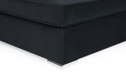 Belgravia Slate Velvet Fabric Corner U Shape Sofa - thumbnail 5