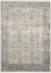 Grey Luxurious Traditional Bordered Floral Rug Easy To Clean Living Room And Bedroom-259Cm X 351Cm - thumbnail 9