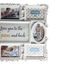 Large White Family Multi Photo Frame Collage - Decorative Wall & Table Display - thumbnail 5