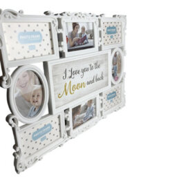 Large White Family Multi Photo Frame Collage - Decorative Wall & Table Display - thumbnail 6