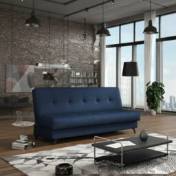 Enduro Xiii Sofa Modern Upholstered Living Room Sofa Comfortable And Stylish Available In Multiple Colors For Relaxing Dark Blue - thumbnail 1