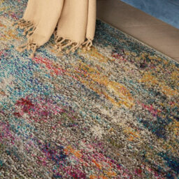 Multicolor Modern Rug, 6mm Thickness Stain-Resistant Abstract Rug, Modern Rug For Bedroom, & Living Room-119Cm X 180Cm - thumbnail 4